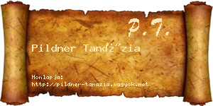 Pildner Tanázia névjegykártya